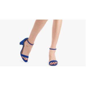 DREAM PAIRS Women's Chunk Low Heel Pump Sandals Blue SZ 8.5